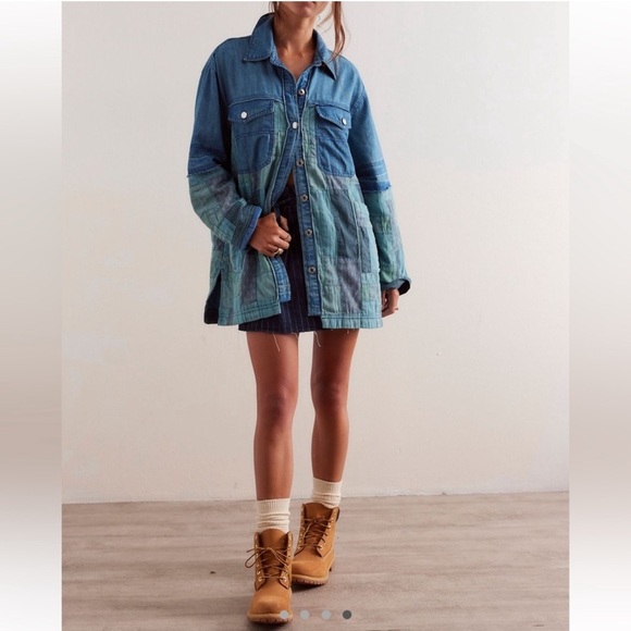 We The Free Heritage Quilted Shirt Jacket MWT - Picture 1 of 10